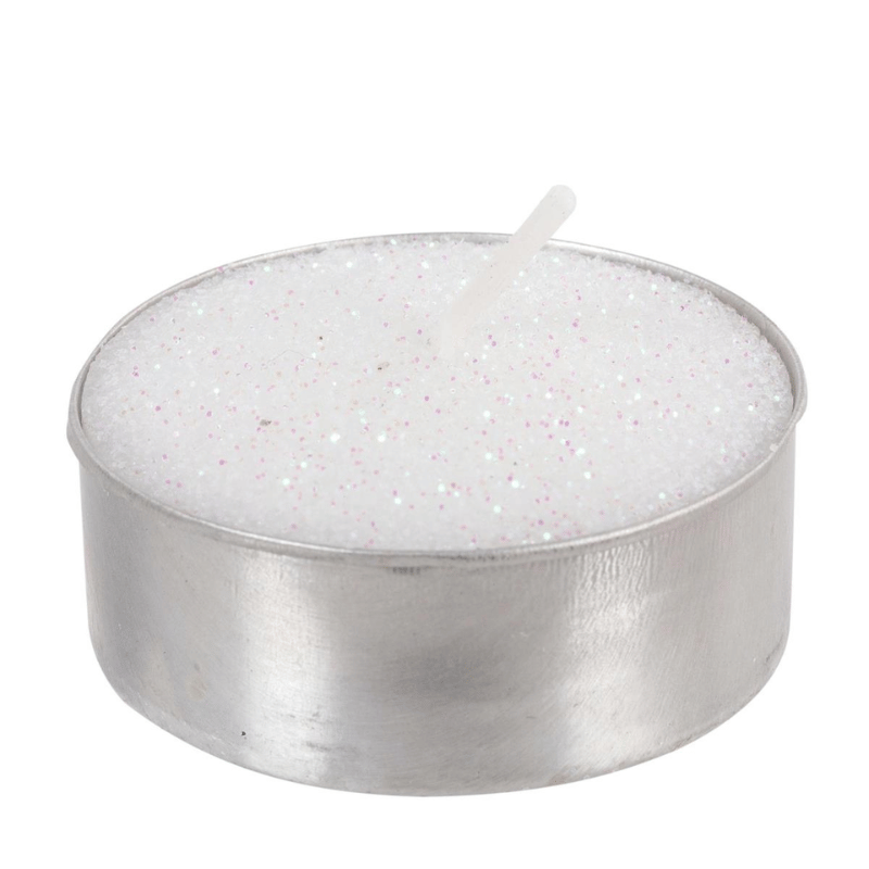 Shimmer White Tealight Candles - Set of 9