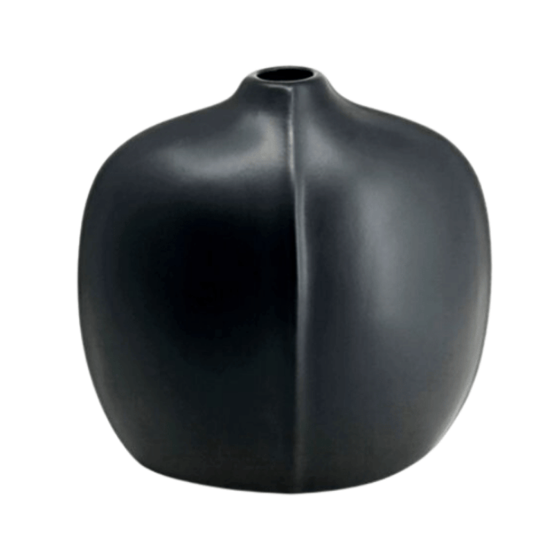 Large Black Bud Vase