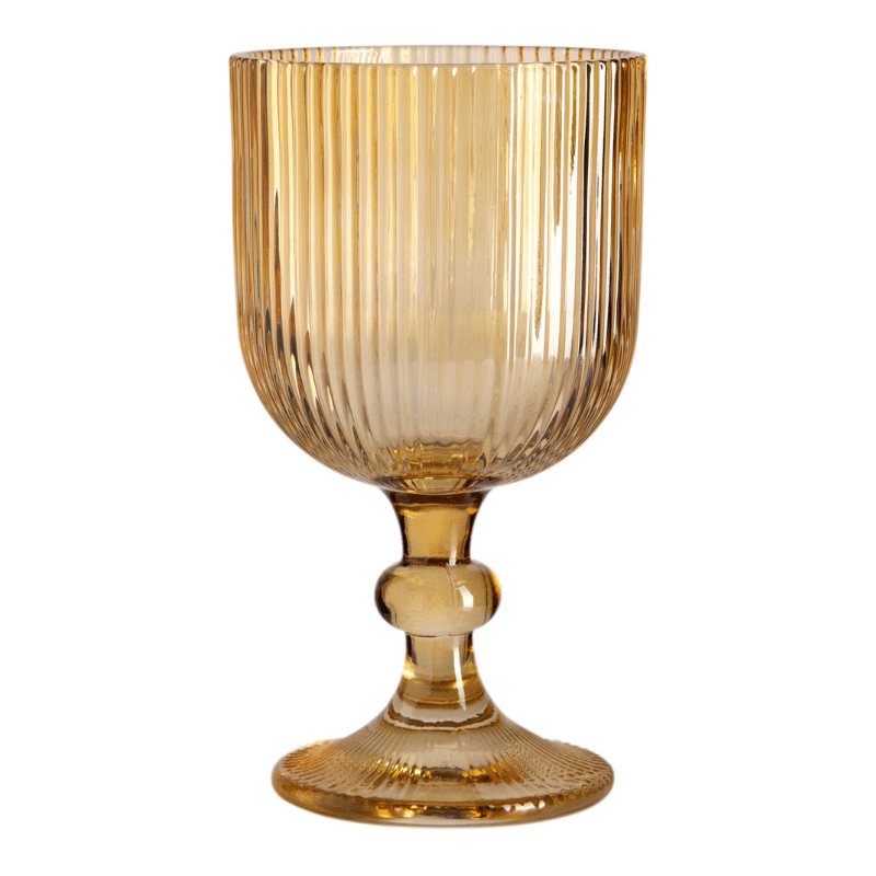 Celeste Amber Wine Glass