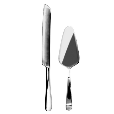 Silver Cake Servers - Set of 2