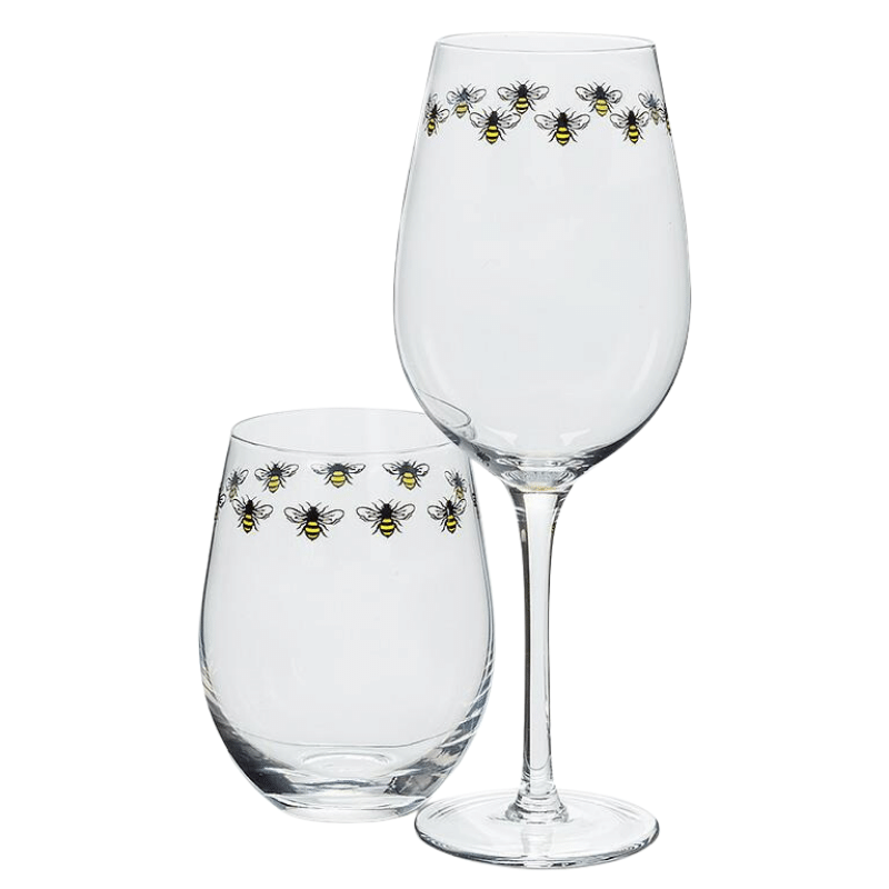 Bee Wine Glass