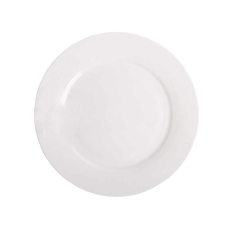 White Bone Rim Salad Plate