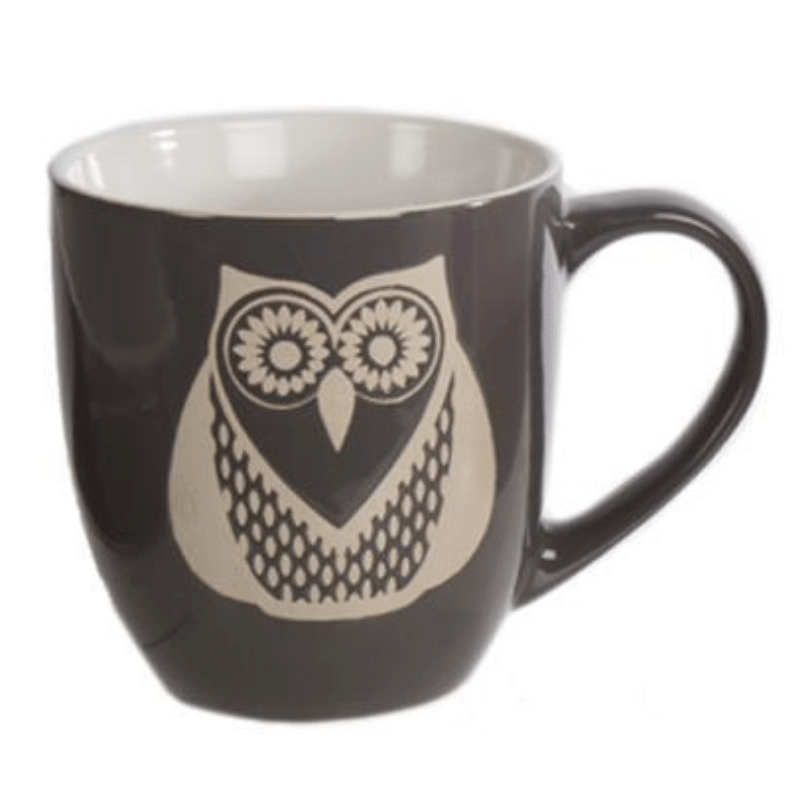 Owl Bullet Mug - Chocolate Brown