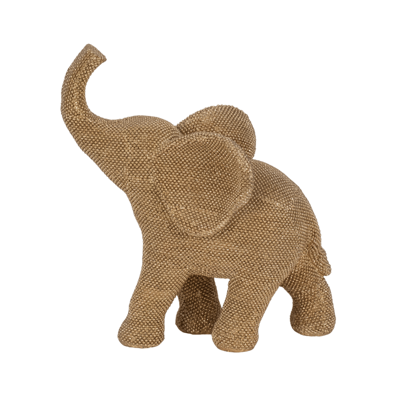 Gold Beaded Elephant