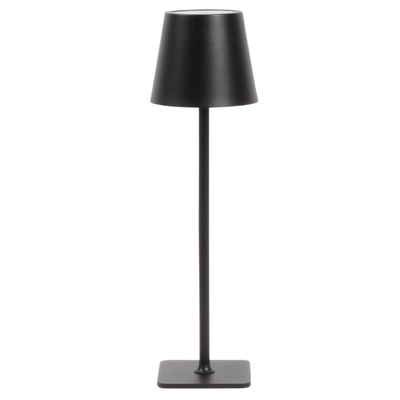 LED Touch Pillar Black Lamp