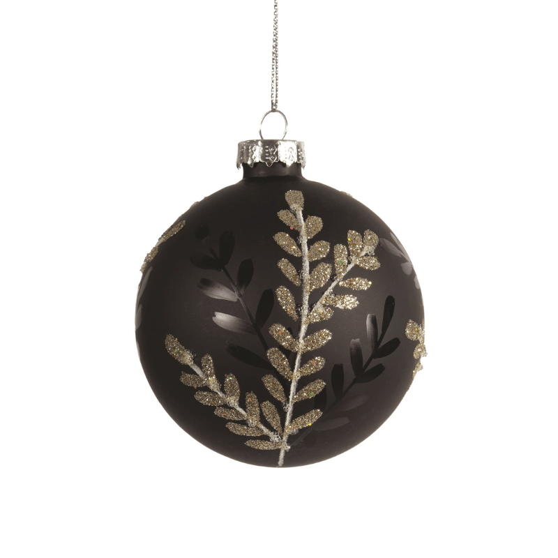 Black Leaf Ornament