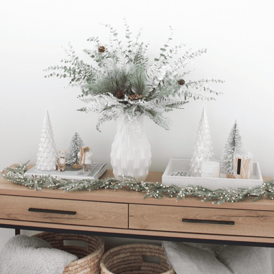 Frosted Cedar Berries Garland