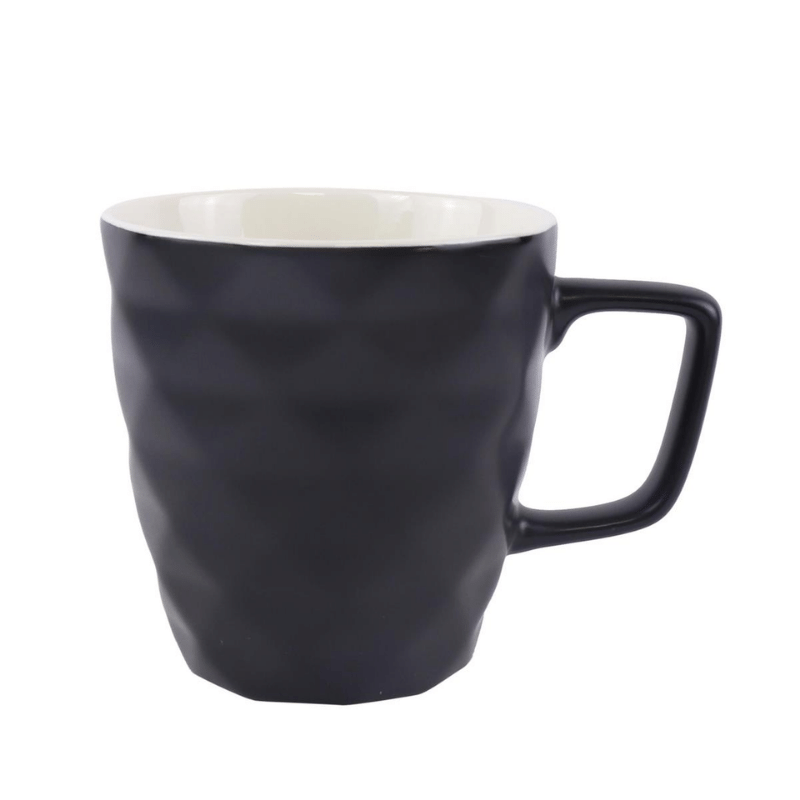 Geo Embossed Mug - Black