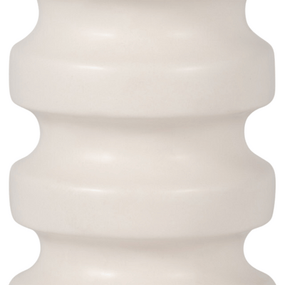 Large White Tiered Vase