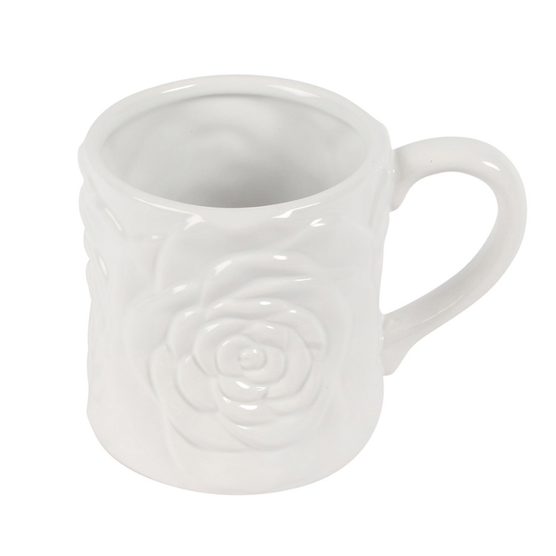 White Rose Mug