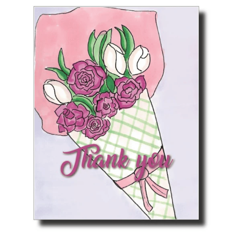 Thank You Bouquet Greeting Card