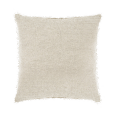 Small Lina Linen Pillow, Chambray