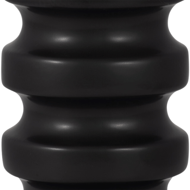 Large Black Tiered Vase