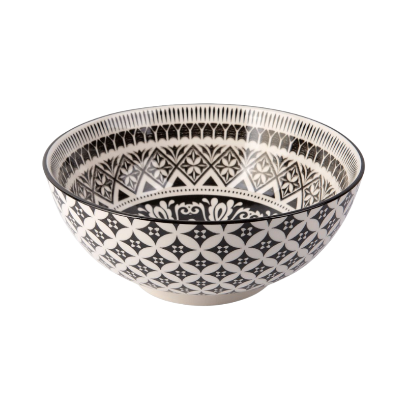 Black Florence Serving Bowl