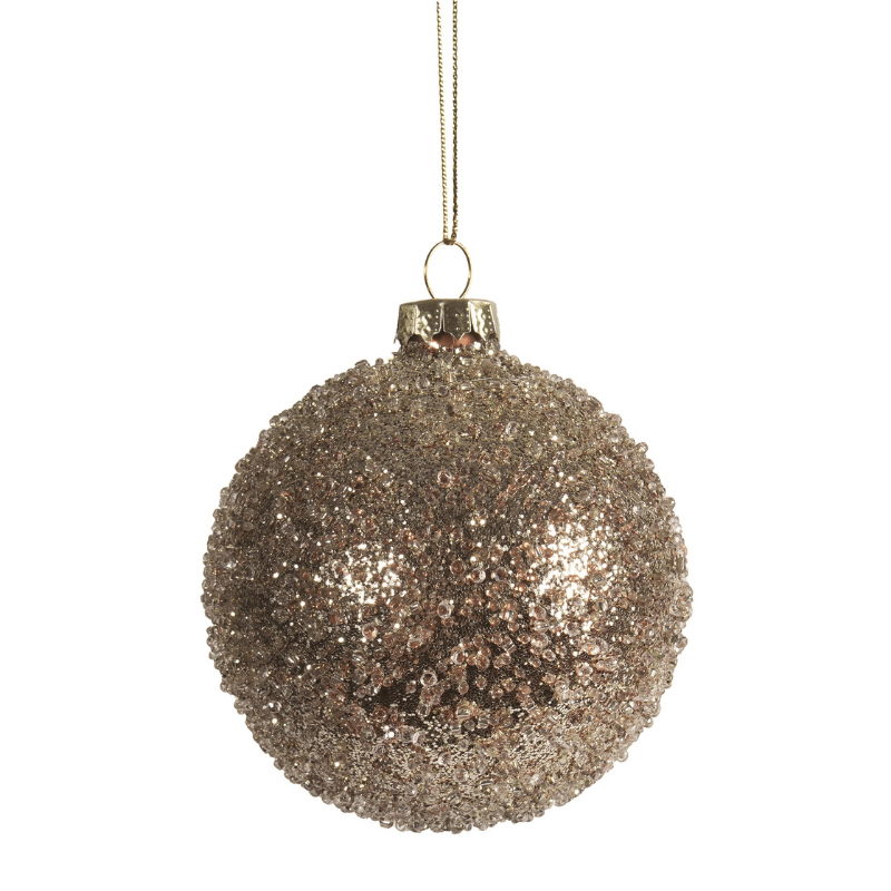 Gold Ice Glass Ornament