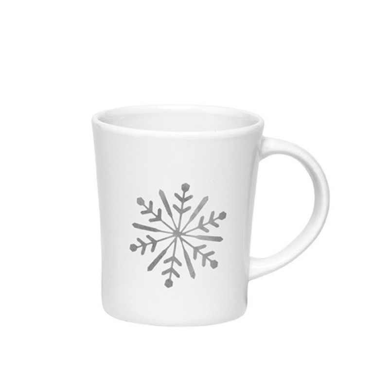 Silver Snowflake Mug