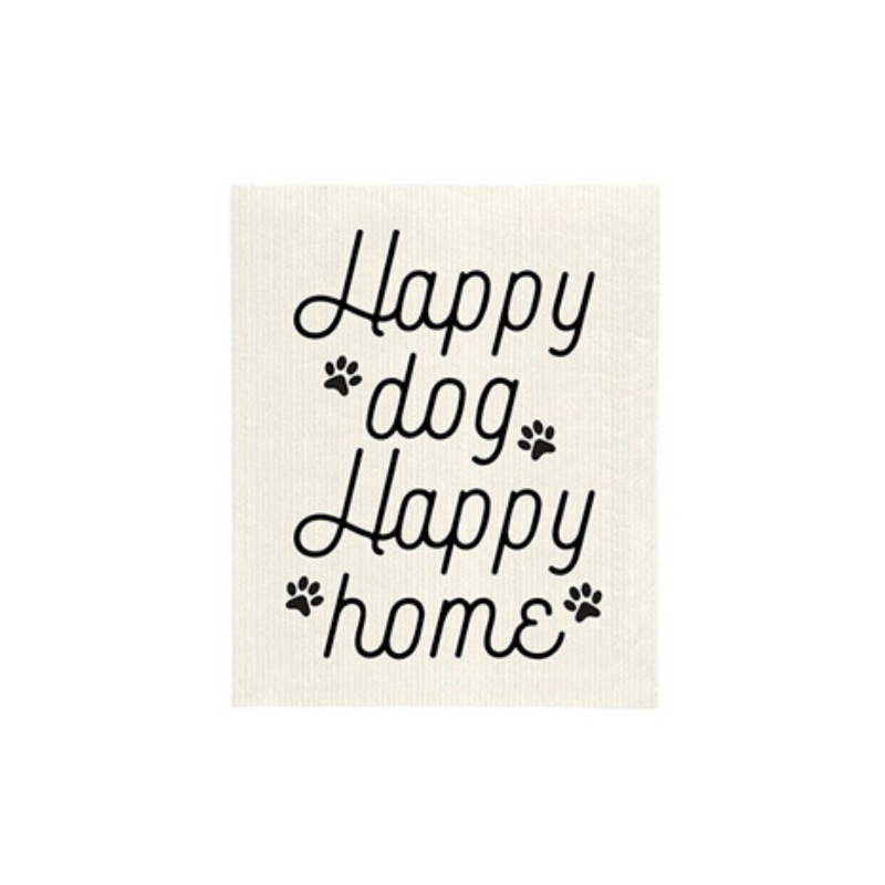 Happy Dog Happy Home Sponge Cloth