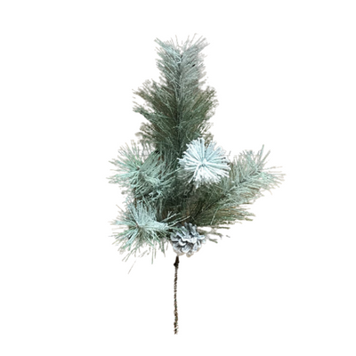 Frosted Glittered Pine Spray