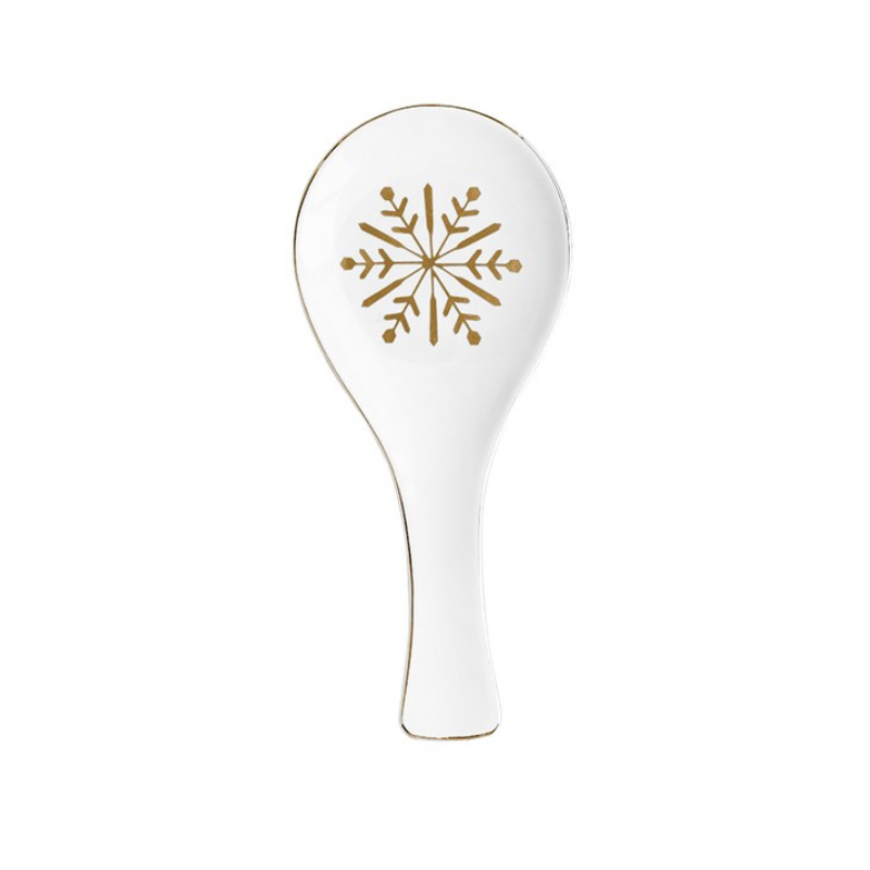 Gold Snowflake Spoon Rest