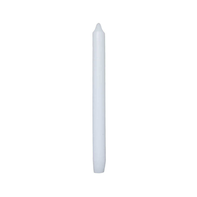 10" Dinner Candle, White