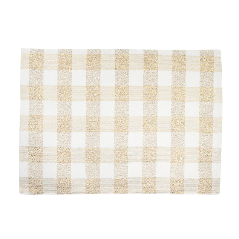 Lurex Check Gold Placemat